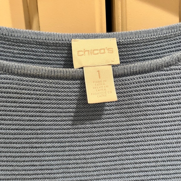 Chicos Blue Sweater - Picture 3 of 5